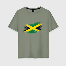 Женская футболка оверсайз Jamaica Flag