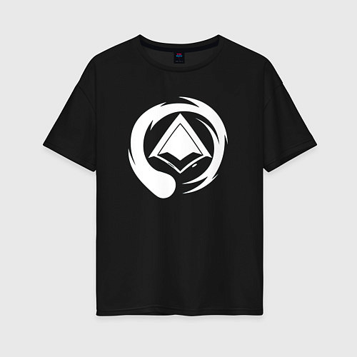 Женская футболка оверсайз ЛОГО Паладинс LOGO Paladins / Черный – фото 1