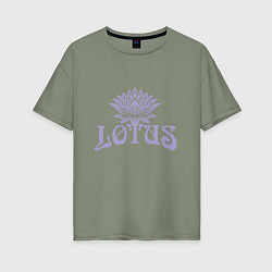 Женская футболка оверсайз Lotus