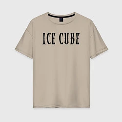 Женская футболка оверсайз Ice Cube - logo