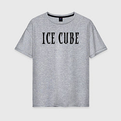 Женская футболка оверсайз Ice Cube - logo