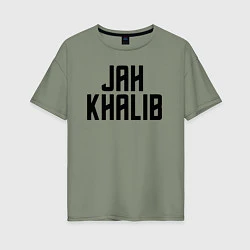 Женская футболка оверсайз Jah Khalib - ЛОГО