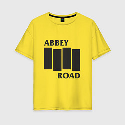 Женская футболка оверсайз Abbey Road - The Beatles