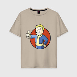 Женская футболка оверсайз Vault boy like