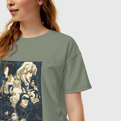 Футболка оверсайз женская Ghost in the shell all, цвет: авокадо — фото 2