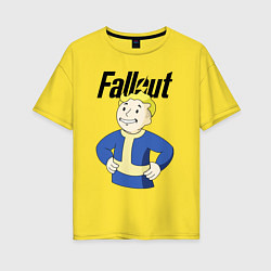 Футболка оверсайз женская Fallout blondie boy, цвет: желтый