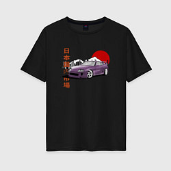 Женская футболка оверсайз Toyota Supra A80 Mk4 Japan Legend