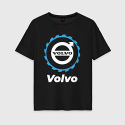 Футболка оверсайз женская Volvo в стиле Top Gear, цвет: черный