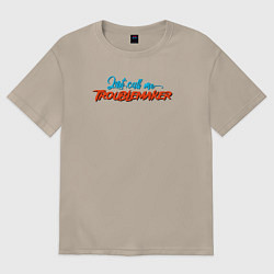 Женская футболка оверсайз Call me troublemaker