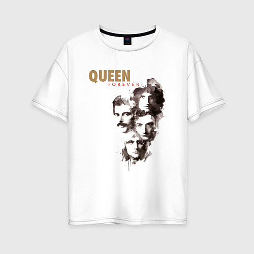 Женская футболка оверсайз Queen-легенды сквозь ветер / Белый – фото 1