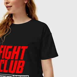 Футболка оверсайз женская Fight club boxing, цвет: черный — фото 2