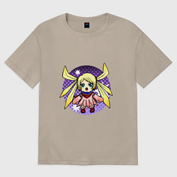 Футболка оверсайз женская Почтовая пчела - Ниша, цвет: миндальный