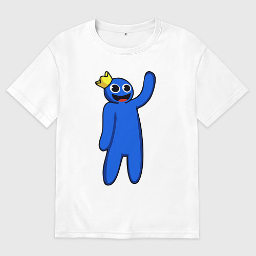 Женская футболка оверсайз Роблокс - Синий / Белый – фото 1