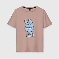 Женская футболка оверсайз Chill rabbit