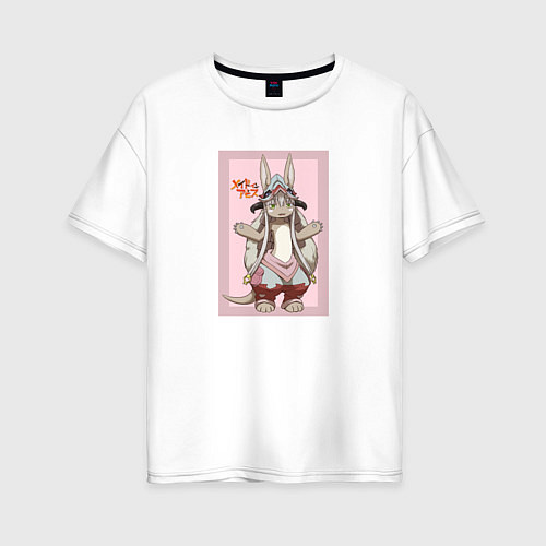 Женская футболка оверсайз Nanachi art / Белый – фото 1