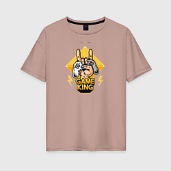 Женская футболка оверсайз Game king