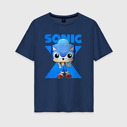 Женская футболка оверсайз Funko pop Sonic