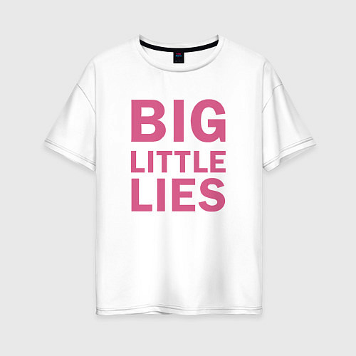 Женская футболка оверсайз Big Little Lies logo / Белый – фото 1