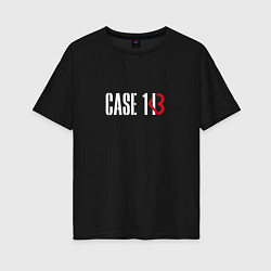Футболка оверсайз женская Case 143, цвет: черный