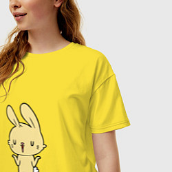Футболка оверсайз женская Rabbit Cool, цвет: желтый — фото 2