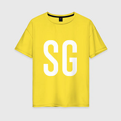 Футболка оверсайз женская SG - BTS, цвет: желтый