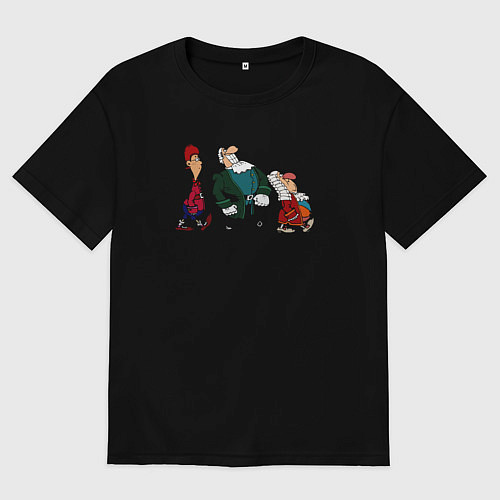 Женская футболка оверсайз Ливси и компания / Черный – фото 1