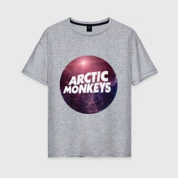 Футболка оверсайз женская Arctic Monkeys: space, цвет: меланж