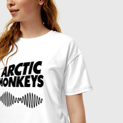 Футболка оверсайз женская Arctic Monkeys, цвет: белый — фото 2