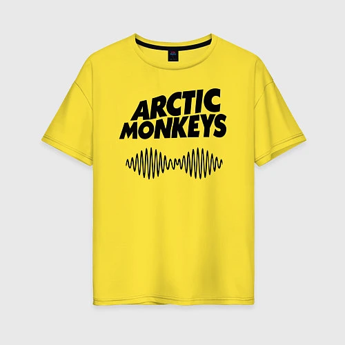 Женская футболка оверсайз Arctic Monkeys / Желтый – фото 1