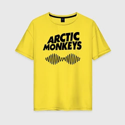 Футболка оверсайз женская Arctic Monkeys, цвет: желтый