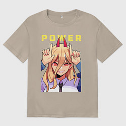 Женская футболка оверсайз Пауэр с рожками