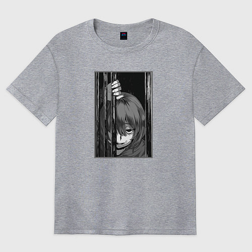 Женская футболка оверсайз Кеяру / Меланж – фото 1