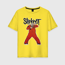 Женская футболка оверсайз Slipknot fan art