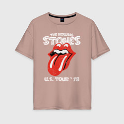 Женская футболка оверсайз The Rolling Stones 78