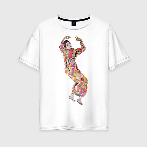 Женская футболка оверсайз Fraulein Beer Egon Schiele / Белый – фото 1