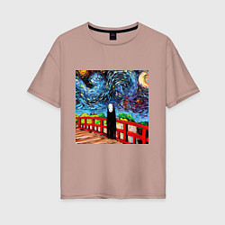 Женская футболка оверсайз Безликий Гог