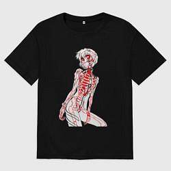 Женская футболка оверсайз Просто Рей Аянами - Ева