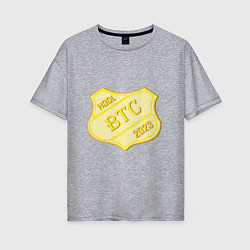 Женская футболка оверсайз Bitcoin 2023