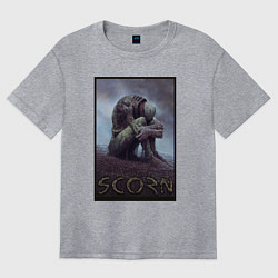 Женская футболка оверсайз Презрение