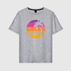 Женская футболка оверсайз Summer time California