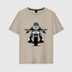 Женская футболка оверсайз Wide biker
