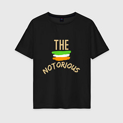 Футболка оверсайз женская The Notorious, цвет: черный