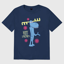 Футболка оверсайз женская Lumpy, цвет: тёмно-синий