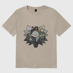 Женская футболка оверсайз Ведьмак в печали