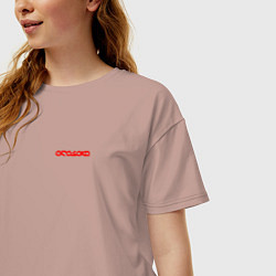 Футболка оверсайз женская Arasaka uniform, цвет: пыльно-розовый — фото 2