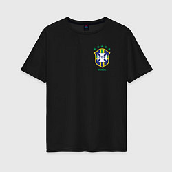 Женская футболка оверсайз Сборная Бразилии