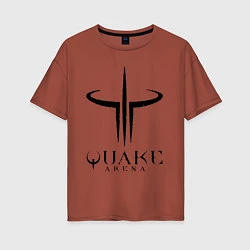 Женская футболка оверсайз Quake III arena