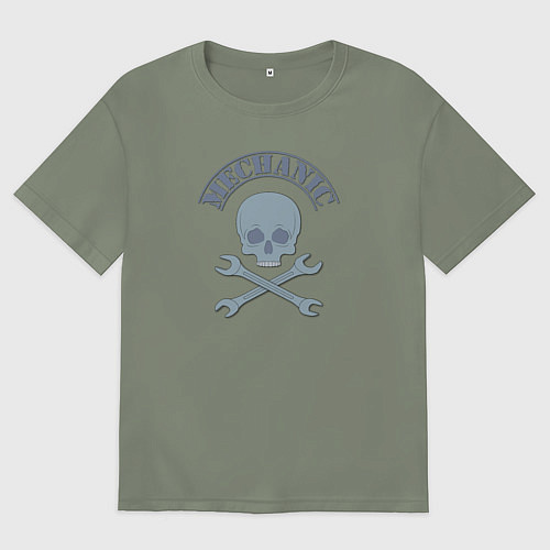 Женская футболка оверсайз Механика / Авокадо – фото 1