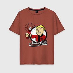 Женская футболка оверсайз Vault boy - nuka cola