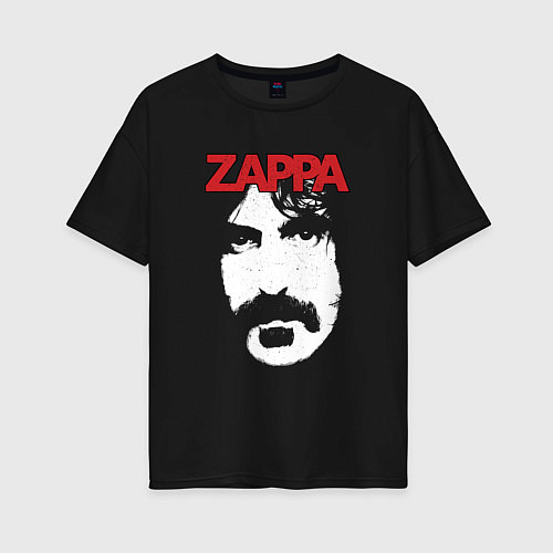 Женская футболка оверсайз Frank Zappa / Черный – фото 1